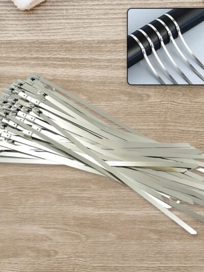 Stainless Steel Cable Ties – Heavy-Duty, 100 Pc |