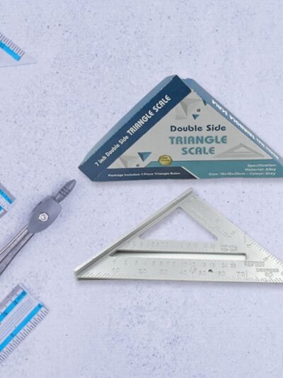 45-Degree Triangle Ruler – 7-Inch Aluminum Rafter Square | BoltForce