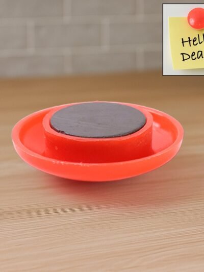 Red Magnetic Board Button – Strong Hold & 30mm Diameter