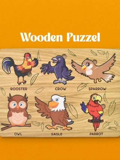 Wooden Bird Puzzle � Educational Board for Kids | Inventive Play