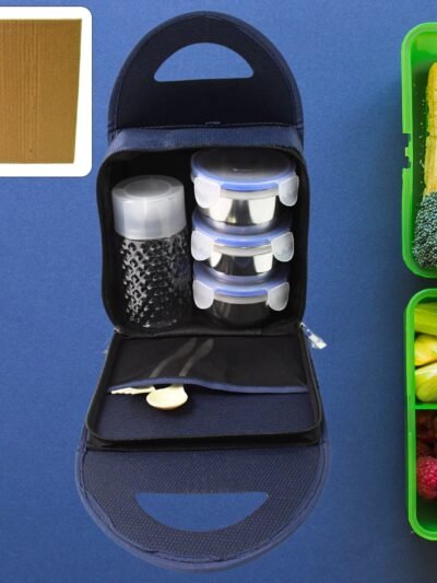 Stainless Steel Lunch Box Set – Airtight & Leakproof 4-Piece | Lunchie Bunchie