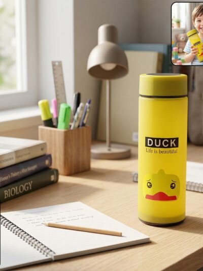Frosted Glass Kids Water Bottle � Leak-proof & Stylish Design