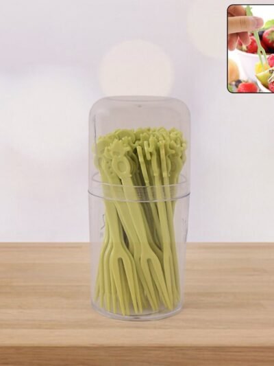 Plastic Fruit Forks – 50 Pcs Mini Dessert Forks Set