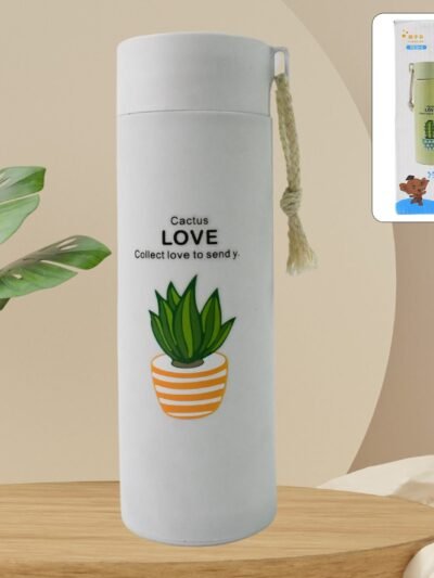 Glass Water Bottle � Leakproof 450ml Borosilicate | FitFuzion