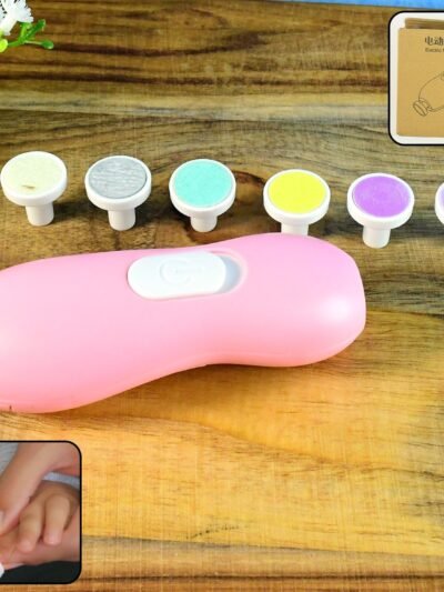 Baby Nail Trimmer – Safe Electric Manicure Set with 6 Grinding Heads