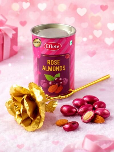 Golden Rose Gift Set – Luxury Rose Almonds Combo