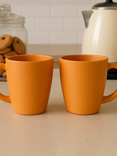 Coffee Mugs – Premium 350ml Set of 2 with Ergonomic Grip