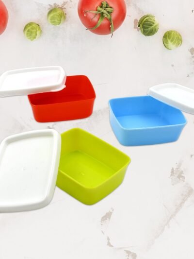 Airtight Food Containers – 3 Pc Multicolor Plastic Set | Tidy Table