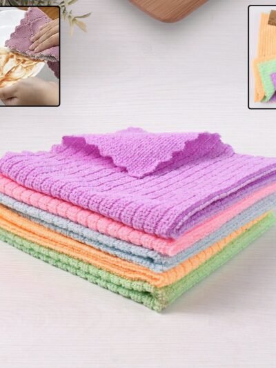 Microfiber Cleaning Cloth Pack of 5 – Super Absorbent & Scratch-Free