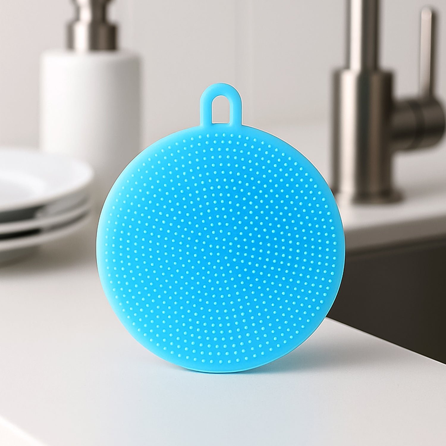 Silicone Dish Scrubber – Heat Resistant, Mildew Free Cleaning Tool