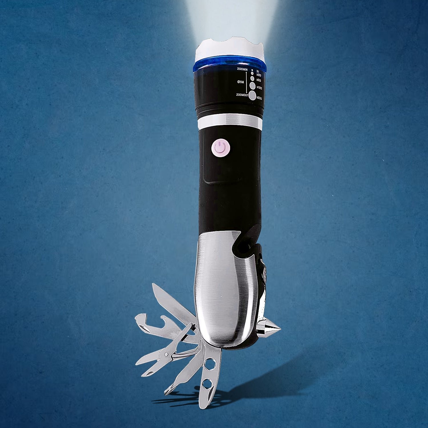 Multi-Tool LED Flashlight – 7-in-1 Emergency Tool | BoltForce