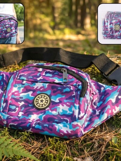 Camouflage Waist Bag – Adjustable Belt for Travel Sports
