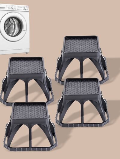 Washing Machine Stand – Durable Plastic 4 Pcs Set | Indo Glow