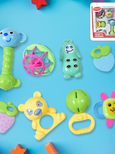 Baby Rattle & Teething Set � 8-Piece Non-Toxic | Aditi