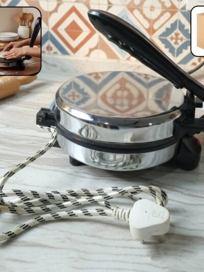 Electric Roti Maker – Stainless Steel Flatbread Cooker for Quick Meals