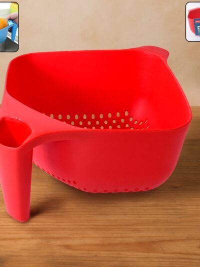 Plastic Strainer Bowl – Ergonomic Handle & Quick Drainage