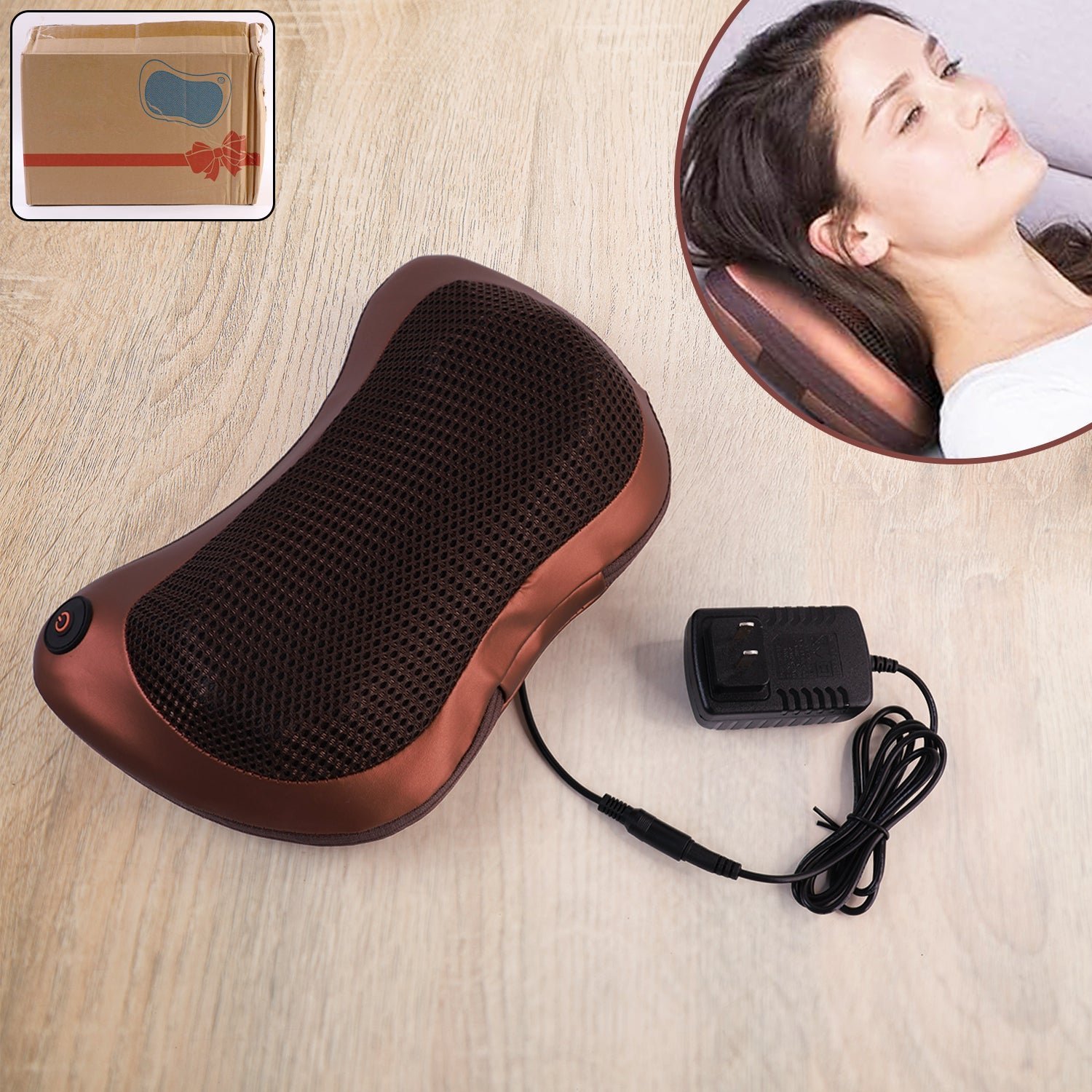 Professional Massage Pillow – Heat & Rollers | Velvet Wellness
