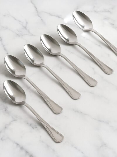 Stainless Steel Dining Spoons – Durable & Ergonomic 6-Piece Set