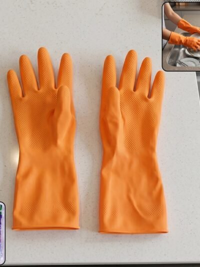 Waterproof Rubber Gloves � Reusable Kitchen & Household Protection