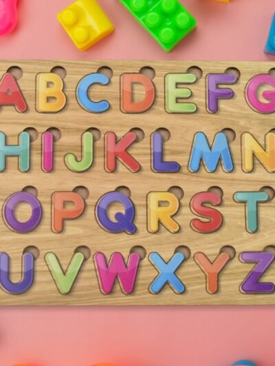 Wooden ABC Puzzle � Shapes Learning Board for Toddlers | Little Learners