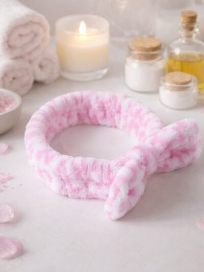 Soft Plush Spa Headband – Comfortable Stretchable Hair Band