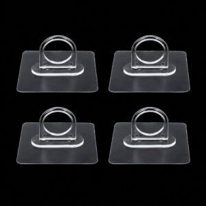 Adhesive Wall Hooks � Strong Hold, No Drilling Needed for Easy Organisation