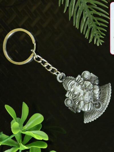 Lord Ganesha Keychain – Durable Metal Devotional Accessory