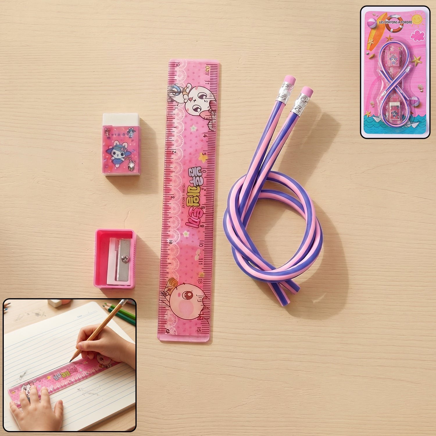 Kids 5-in-1 School Stationery Kit � Fun & Practical Learning Set