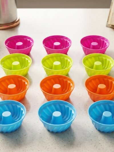 Reusable Silicone Cupcake Mould Set � Non-Stick & Heat-Resistant
