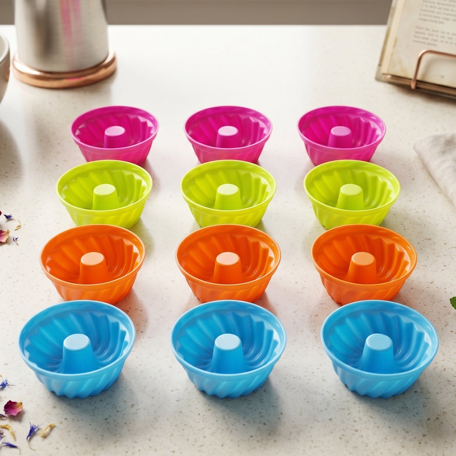 Reusable Silicone Cupcake Mould Set � Non-Stick & Heat-Resistant
