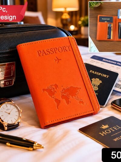 Travel Passport Holder – Durable PU Leather Multifunction Wallet