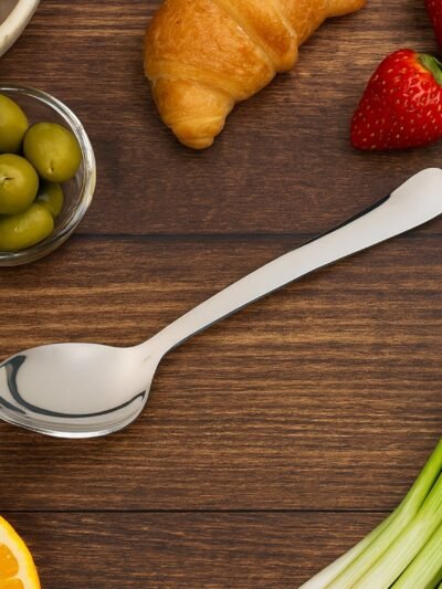 Stainless Steel Dining Spoon – Ergonomic, Mirror Finish