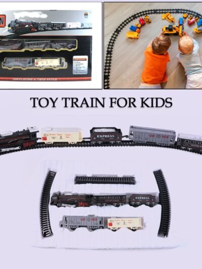 Battery Operated Toy Train Set – 19-Piece Track Playset for Kids