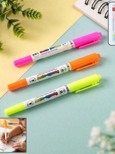 Highlighter Marker Pens – Vibrant Dual Tip for Notes & Drawing