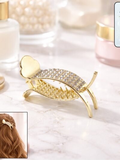 Hair Claw Clip – Strong Grip with Elegant Crystal Design