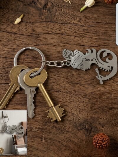 Krishna Face Keychain – Elegant and Devotional Accessory
