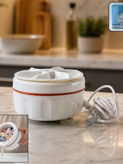 Portable Mini Electric Washing Machine � Compact & Easy to Use
