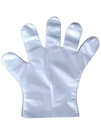 Disposable Gloves – Large Clear Plastic, 100 Pcs | Grow Wear