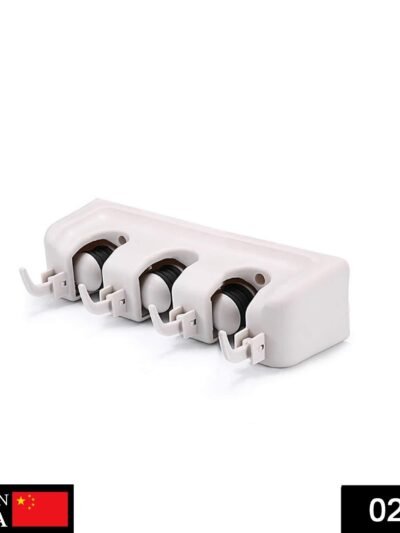Mop and Broom Holder – 3 Layer Wall Organizer for Home | GlimmerHome