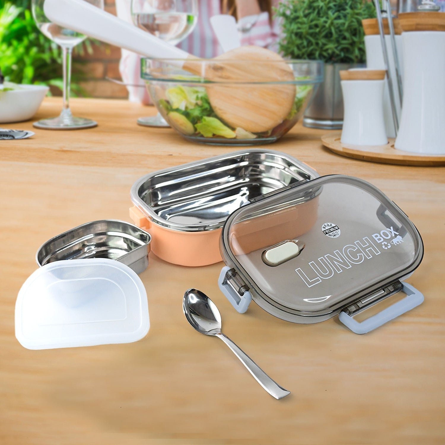 Leak-Proof Stainless Steel Lunch Box – Premium & Airtight
