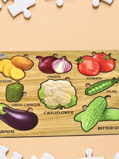Wooden Vegetable Puzzle � Educational Toy for Toddlers | Inventive Play
