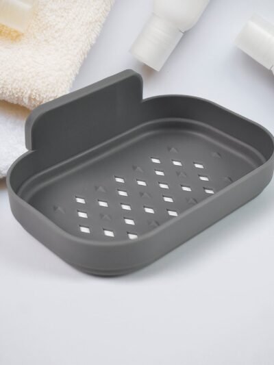 Wall-Mounted Soap Dish � Self-Adhesive Plastic Holder | Mist & Relax