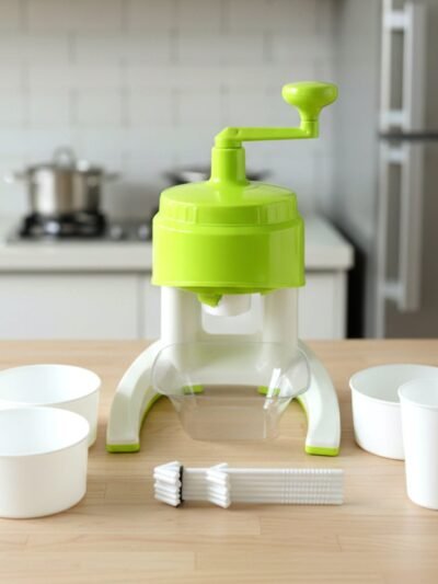 Manual Ice Crusher – Hand Crank Snow Maker for Beverages