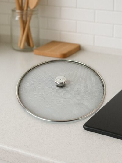 Large Stainless Steel Mesh Net Cover – Durable Oil Splatter Guard
