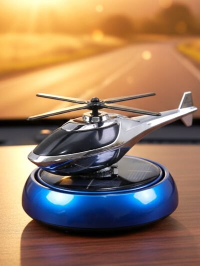 Solar Helicopter Car Air Freshener – Rotates & Freshens Dashboard