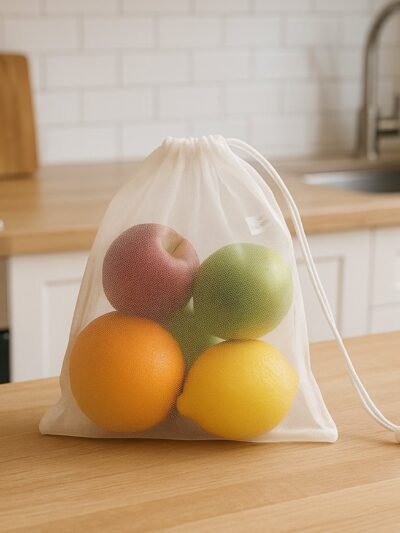 Mesh Storage Bag – Transparent, Reusable & Eco-Friendly