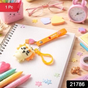 Cartoon Animal Ice Cream Keychain – Bright, Lightweight & Trendy