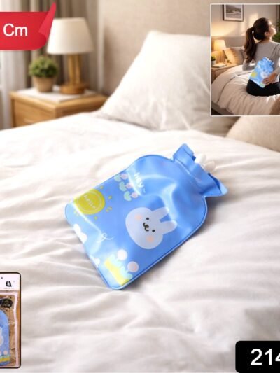 Reusable Hot and Cold Water Bag – Cute Cartoon Pain Relief 15x9 cm
