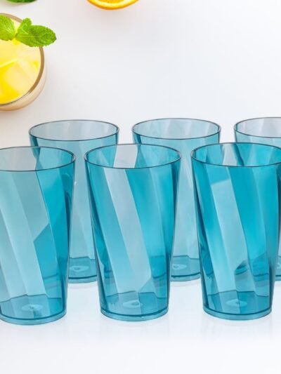 Drinking Glasses Set – 300ml Transparent Glassware (Set of 6) | Serve Stellar