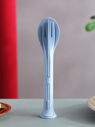 Reusable Cutlery Set � 3-in-1 Spoon Fork Knife | Portable Travel